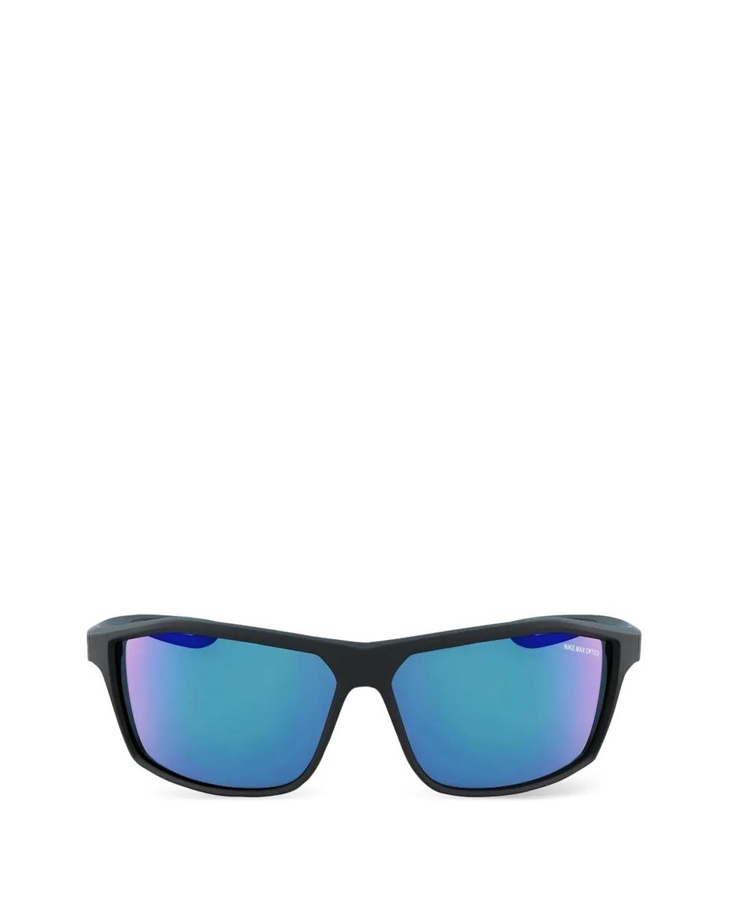 Nike Blue Intersect Rectangle-Frame Sunglasses for men