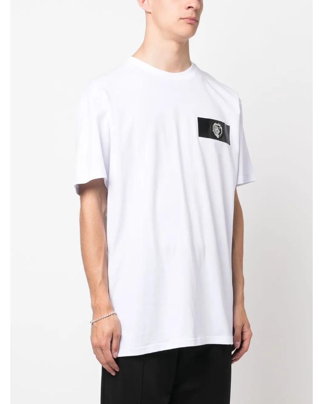 Philipp Plein White Short-Sleeve Cotton T-Shirt for men