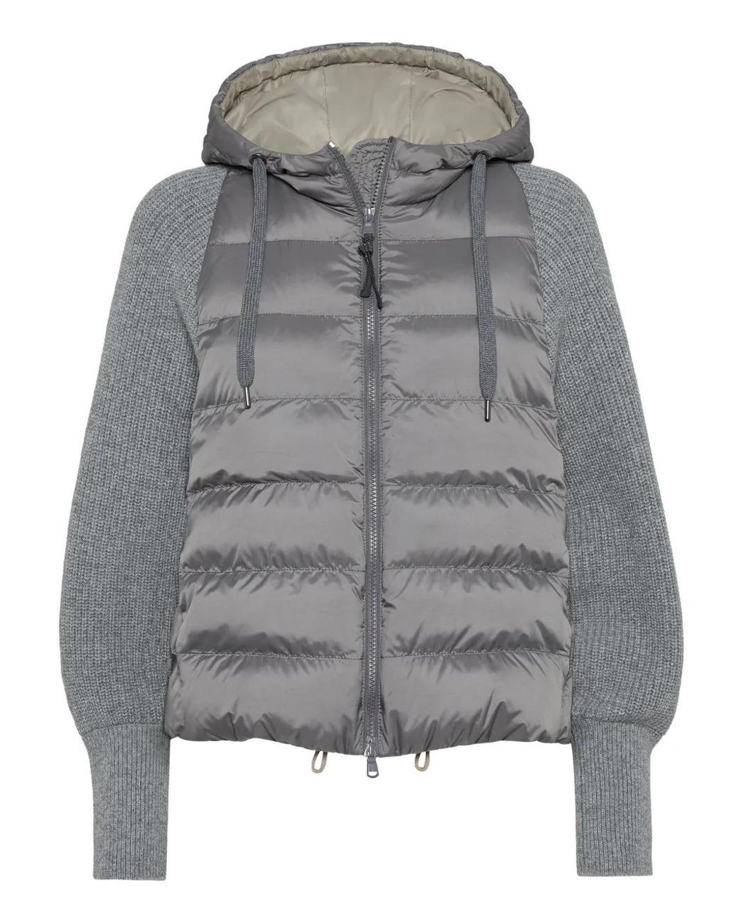 Brunello Cucinelli Gray Padded Jacket