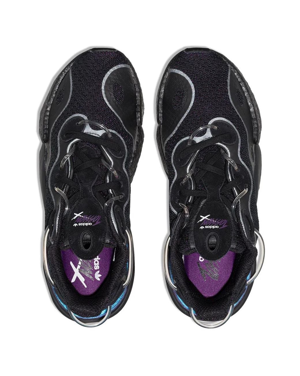 Adidas Black Torsion X Low-Top Sneakers