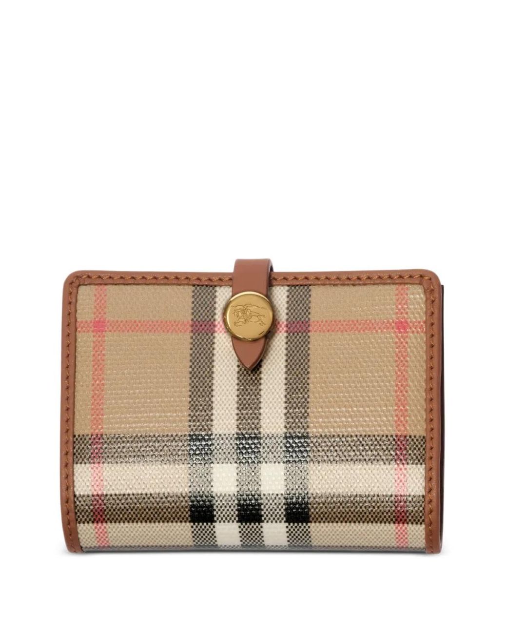 Burberry Natural Porte-Cartes Check