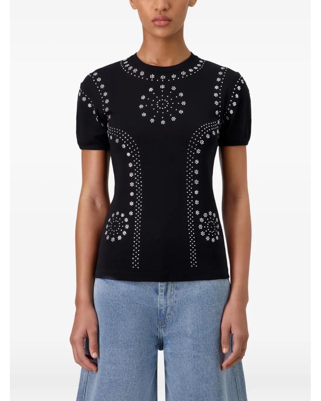 Coperni Black Mantra Graphic Print T-Shirt