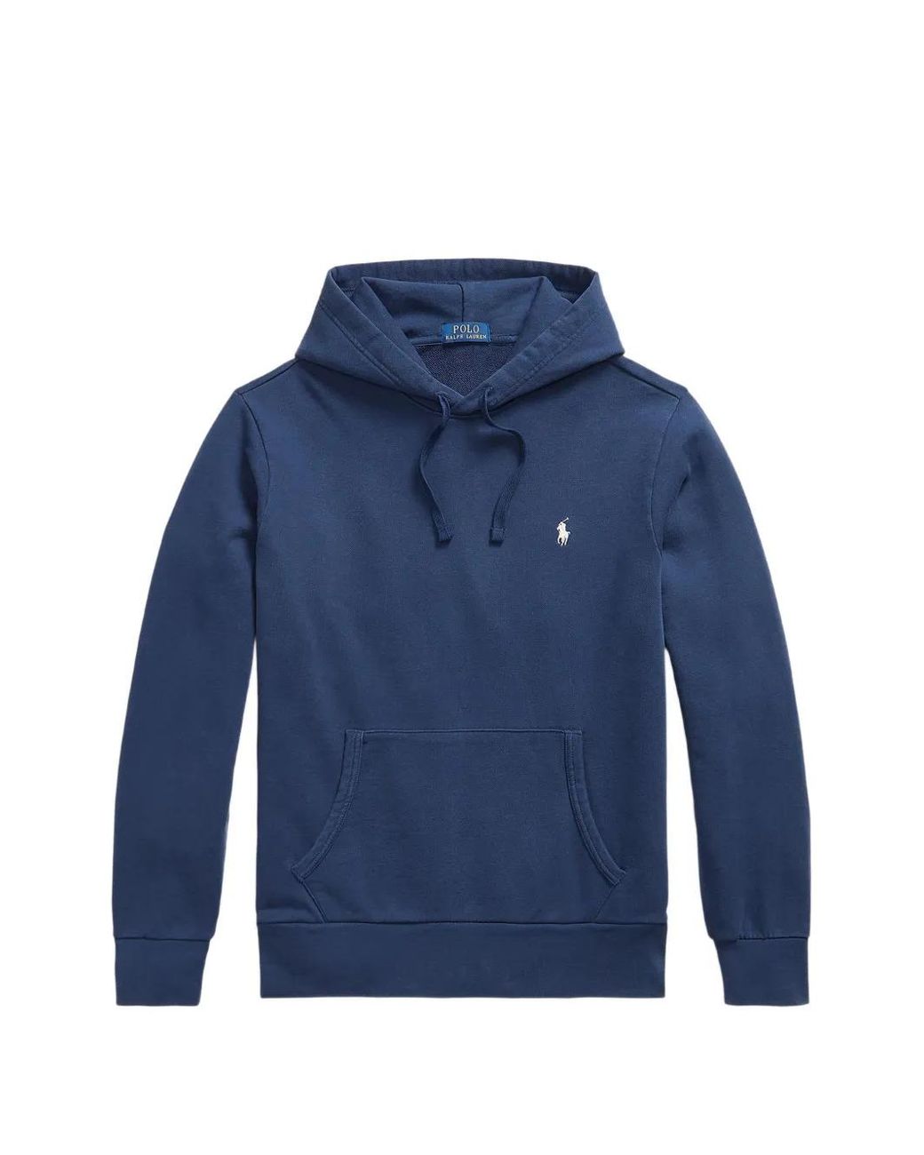 Polo Ralph Lauren Blue Loopback Fleece Hoodie for men