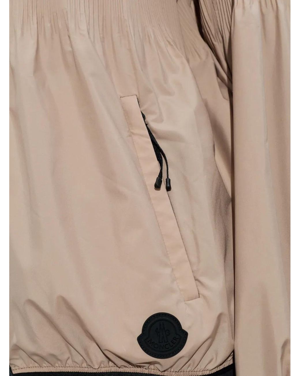Chaqueta Con Parche Del Logo Moncler de color Natural