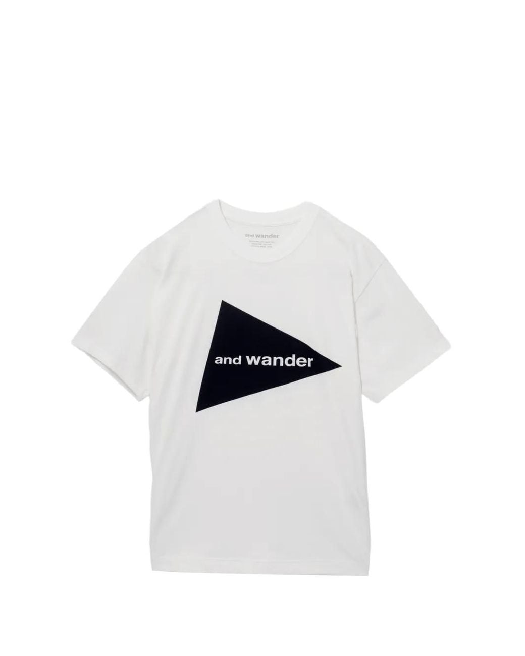 And Wander White T-Shirt À Logo Imprimé for men
