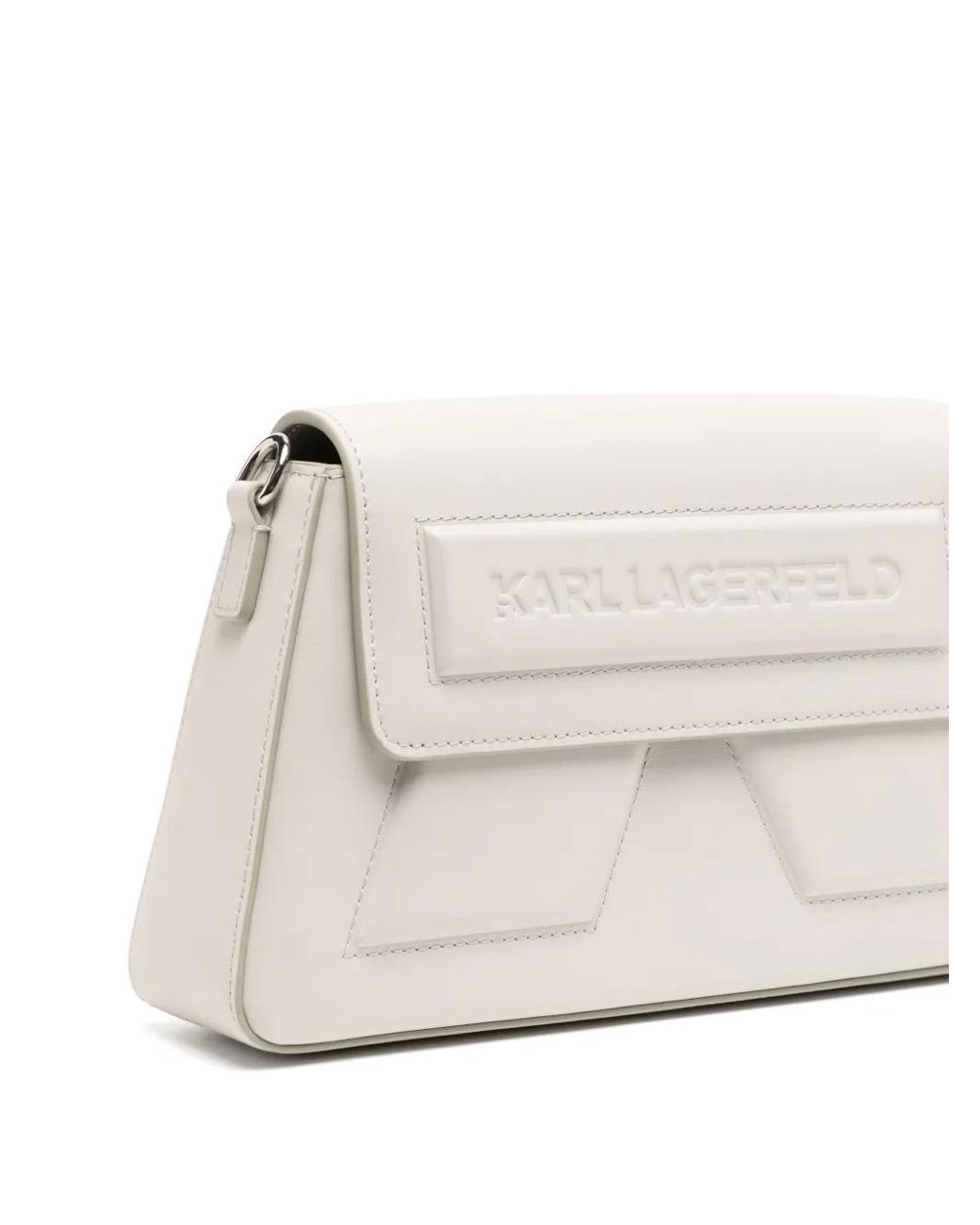 Karl Lagerfeld White Ikon K Crossbody Bag