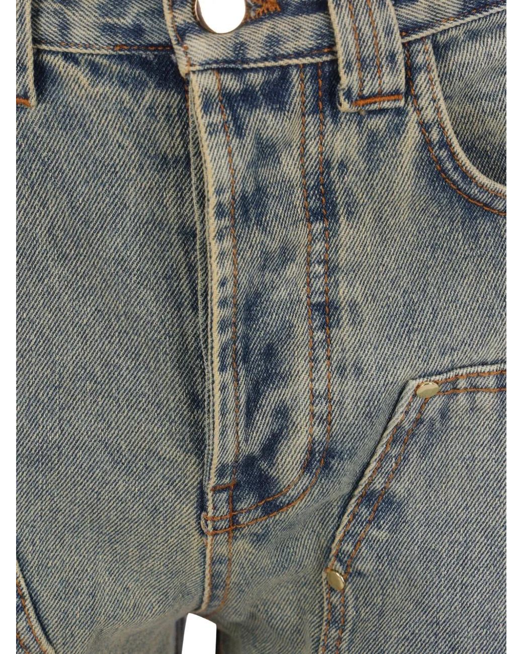 Meta Campania Collective Gray Milton Panelled Straight-Leg Jeans for men