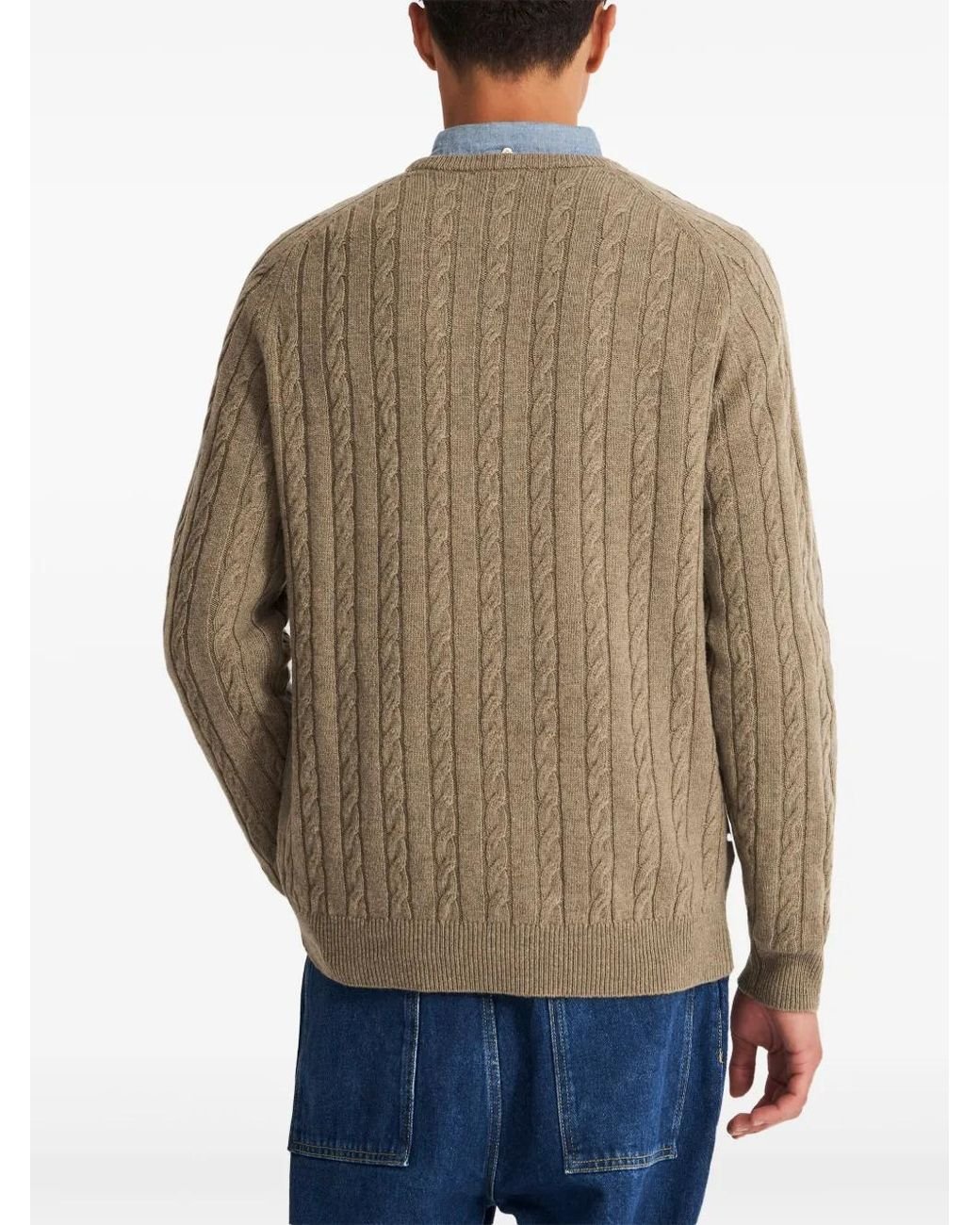 Pringle of Scotland Pullover mit Zopfmuster in Natural für Herren