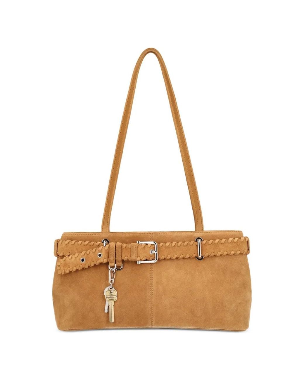 OSOI Natural Buckle-Detail Shoulder Bag