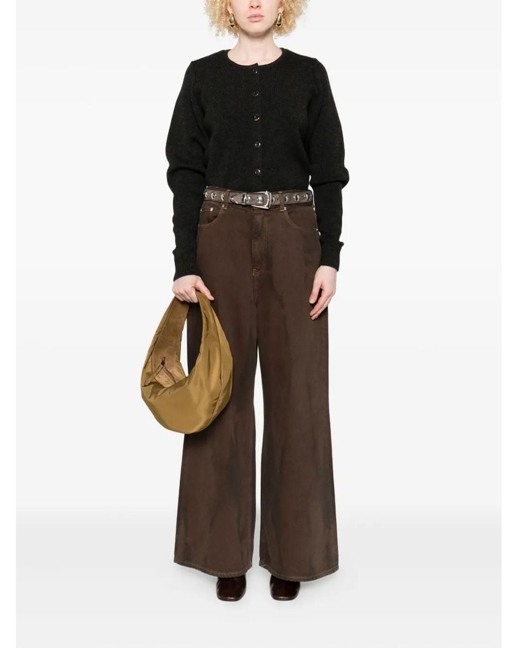 Lemaire Black Button-Front Cardigan