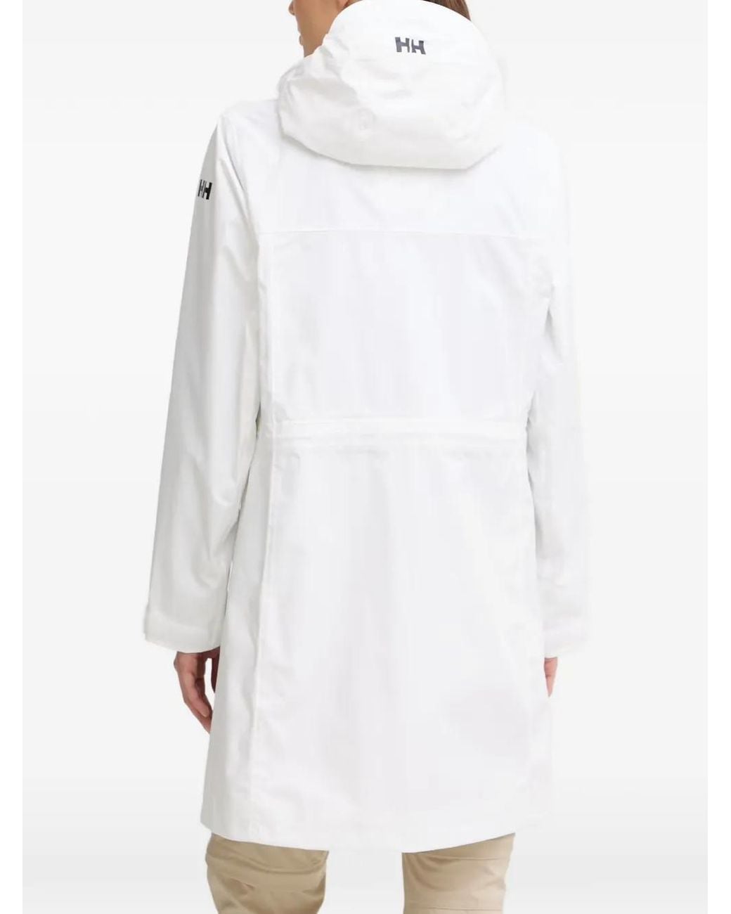 Helly Hansen White Hooded Zip-Up Jacket for men
