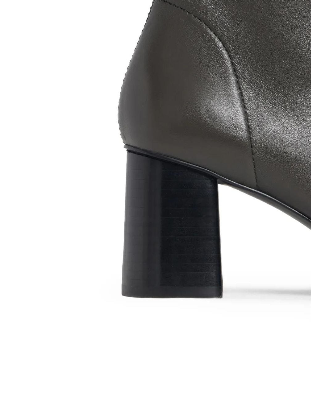 12 STOREEZ Black 65Mm Block-Heel Leather Ankle Boots
