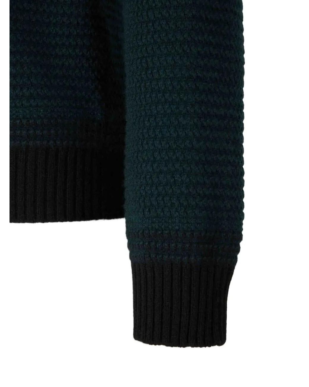 Zegna Blue Hooded Side-Pockets Sweater for men