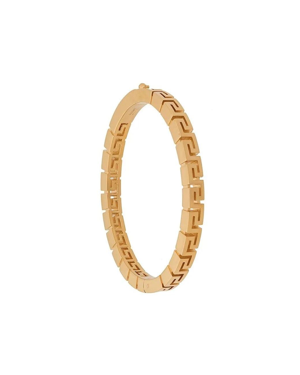 Versace Metallic Armband Mit Greca-Motiv