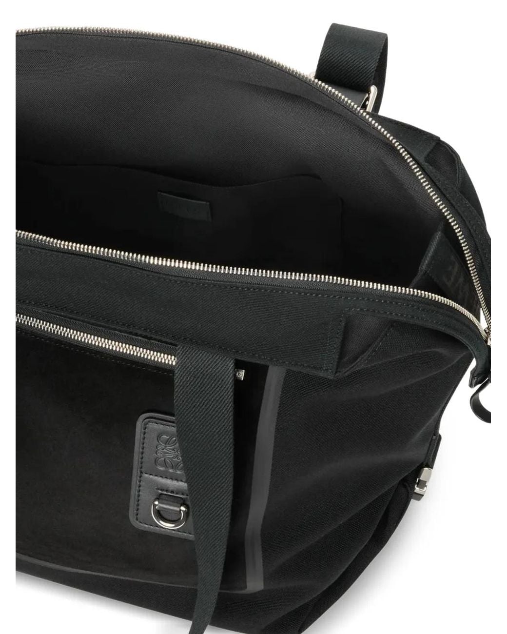 Borsa Tote Flex Media Con Zip di Loewe in Black da Uomo