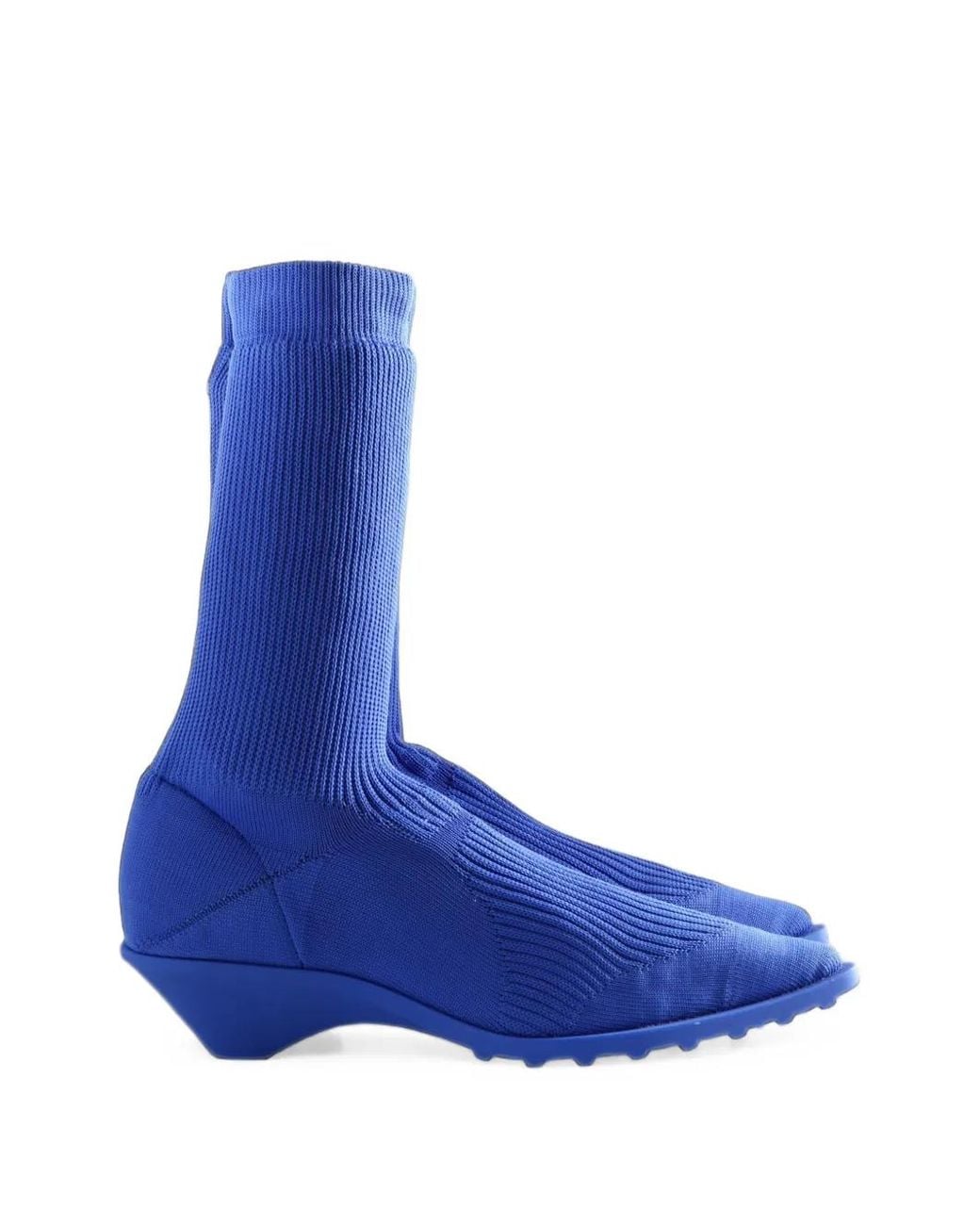 CAMPERLAB Blue X Issey Miyake Ribbed-Knit Sock Ankle Boots
