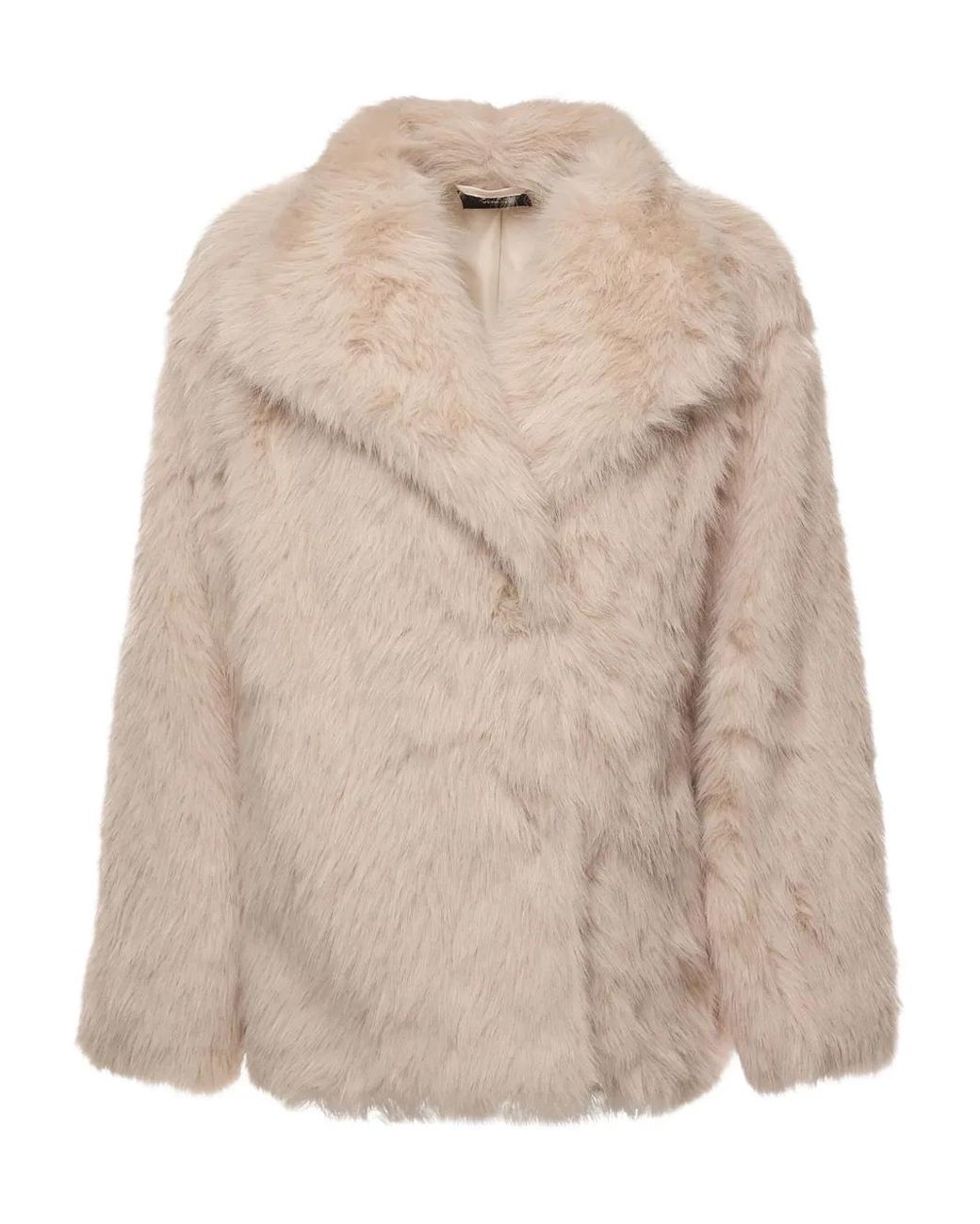V73 Natural Penny Long-Sleeve Coat