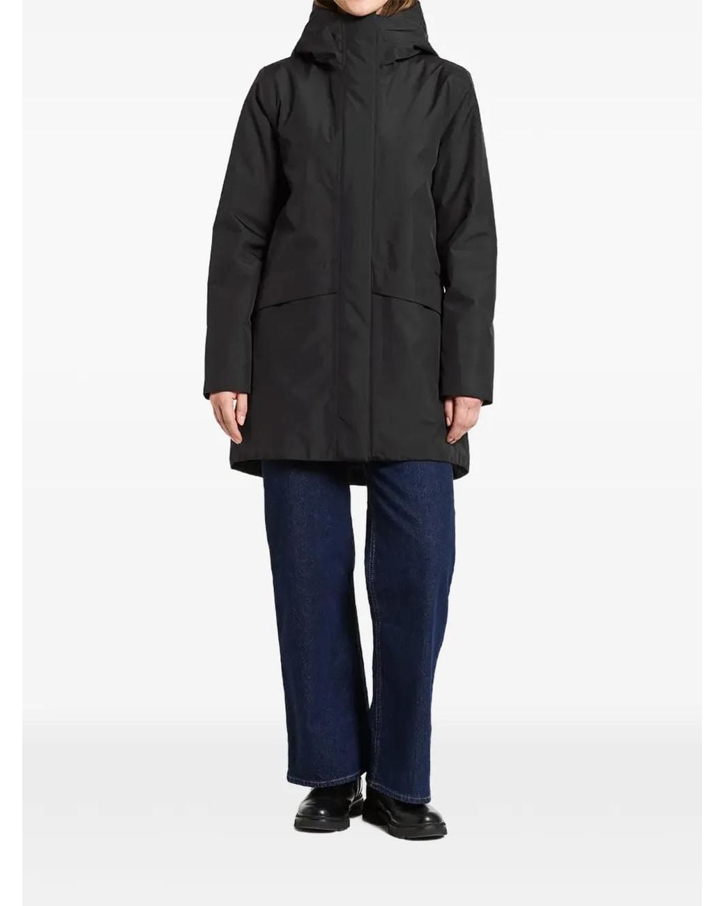 Didriksons Black Cajsa Hooded Zip-Up Jacket