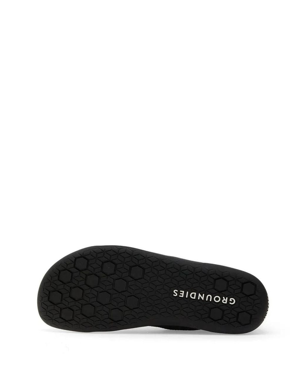 Groundies Black Mesh Lace-Up Sneakers for men