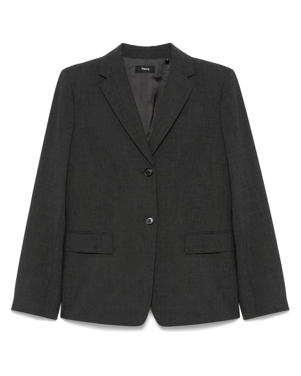 Theory Black Single-Breasted Blazer