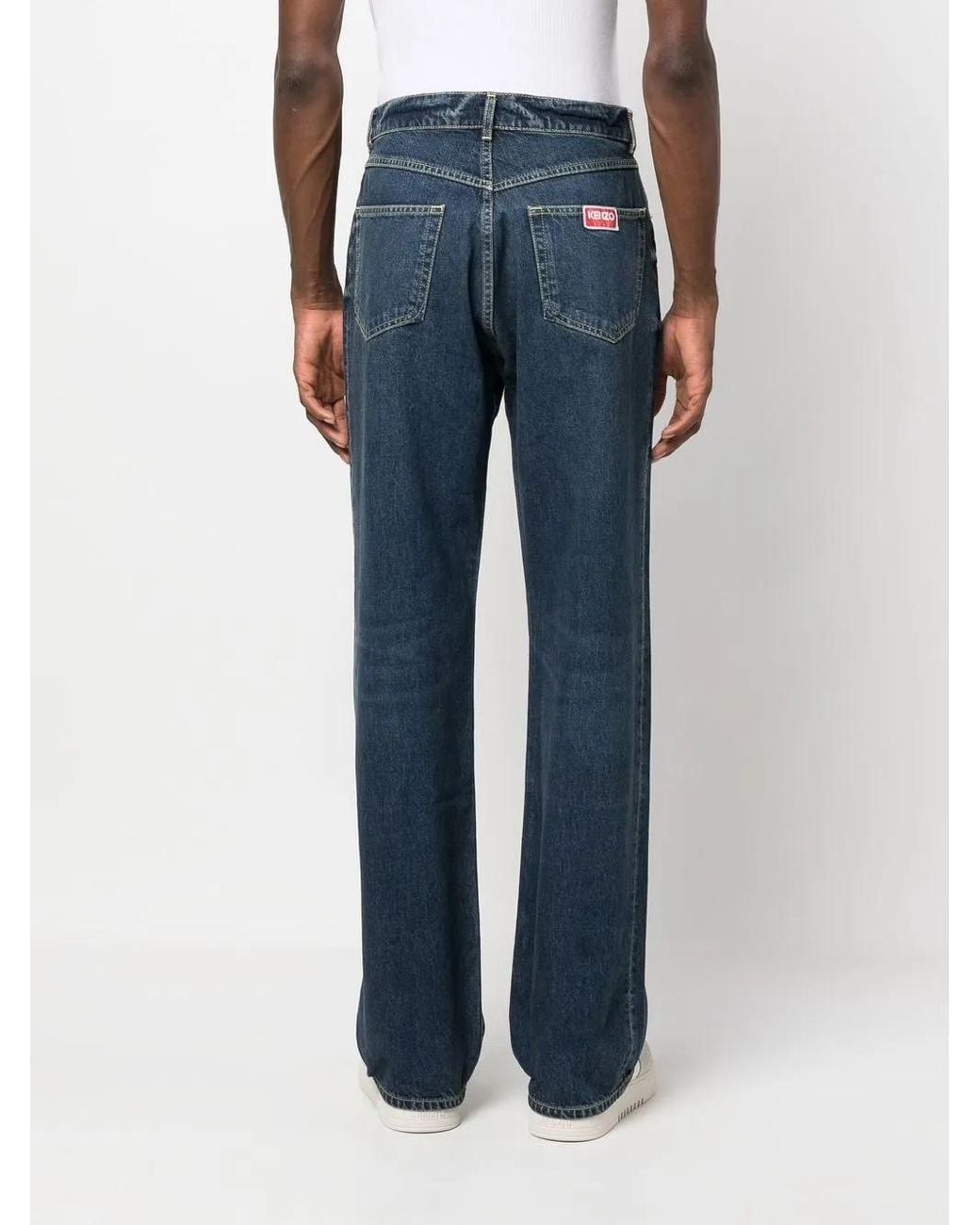 KENZO Straight Jeans in het Blue voor heren