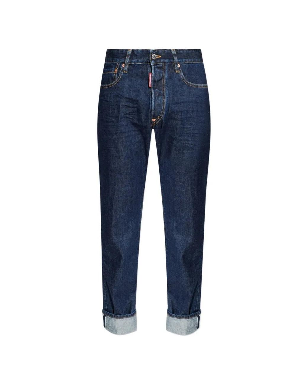 DSquared² Blue Jean Tomboy À Ourlet Retroussé for men
