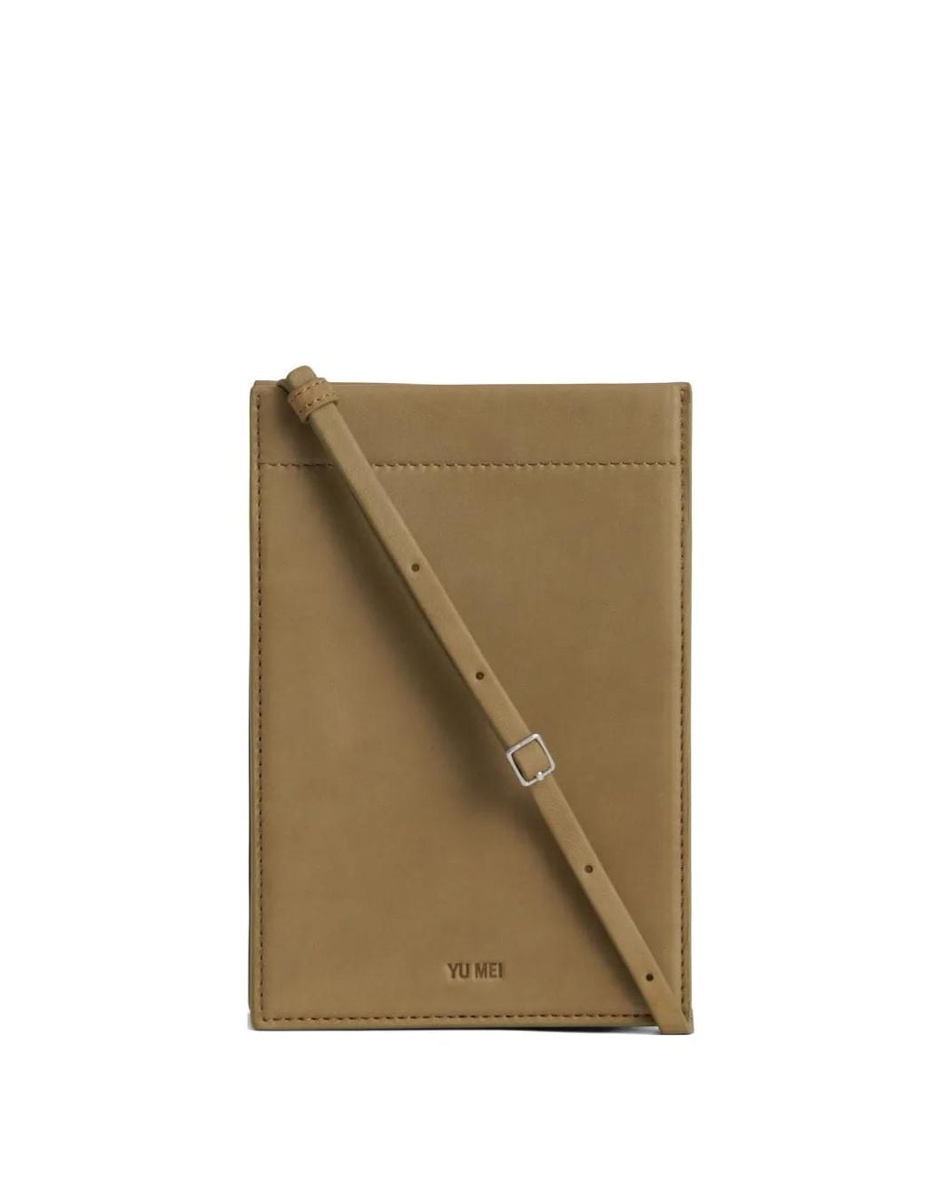 Yu Mei Green Georgie Leather Cross Body Bag