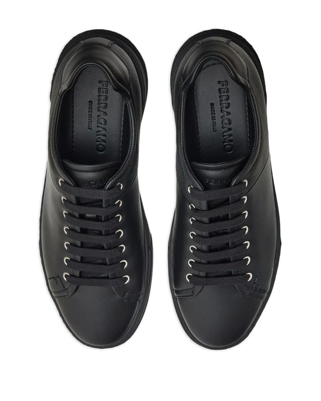 Ferragamo Black Low Cut Sneakers for men