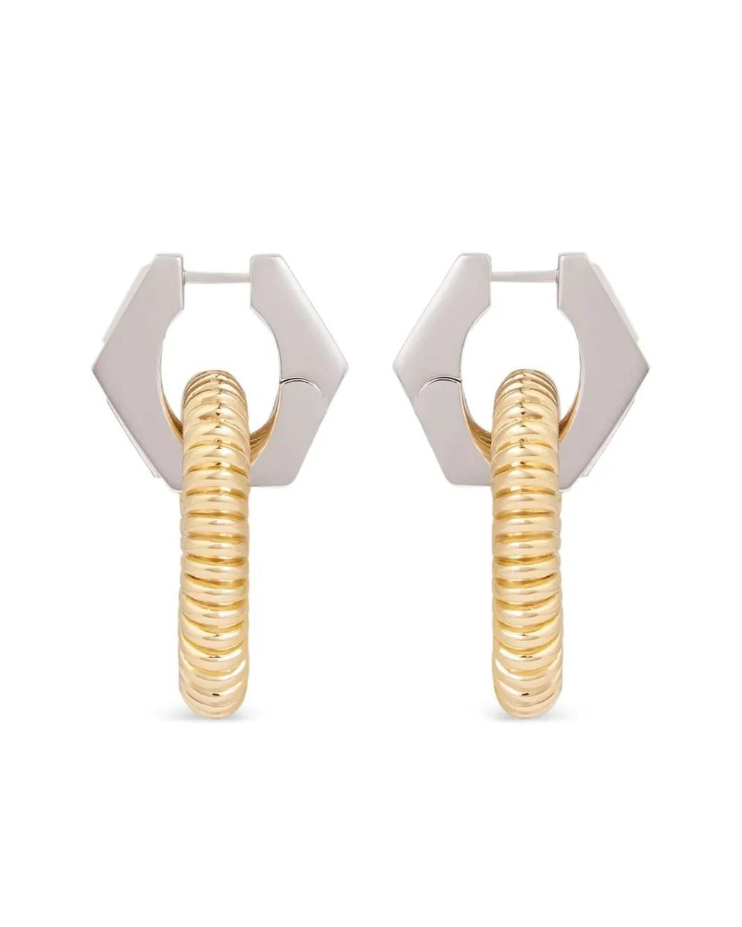 Rabanne Metallic Xl Link Earrings
