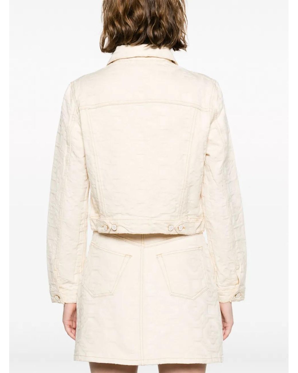 Casablanca Natural Cropped Denim Jacket