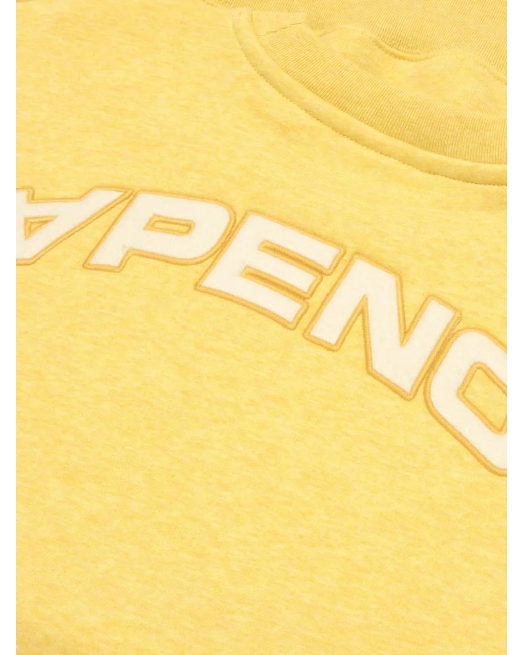 Aape By A Bathing Ape Yellow Logo-Patch Sweatshirt for men