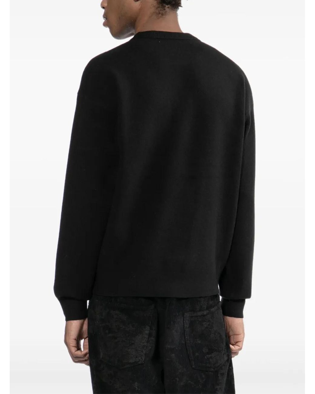 Aape By A Bathing Ape Black Logo-Patched Sweatshirt for men