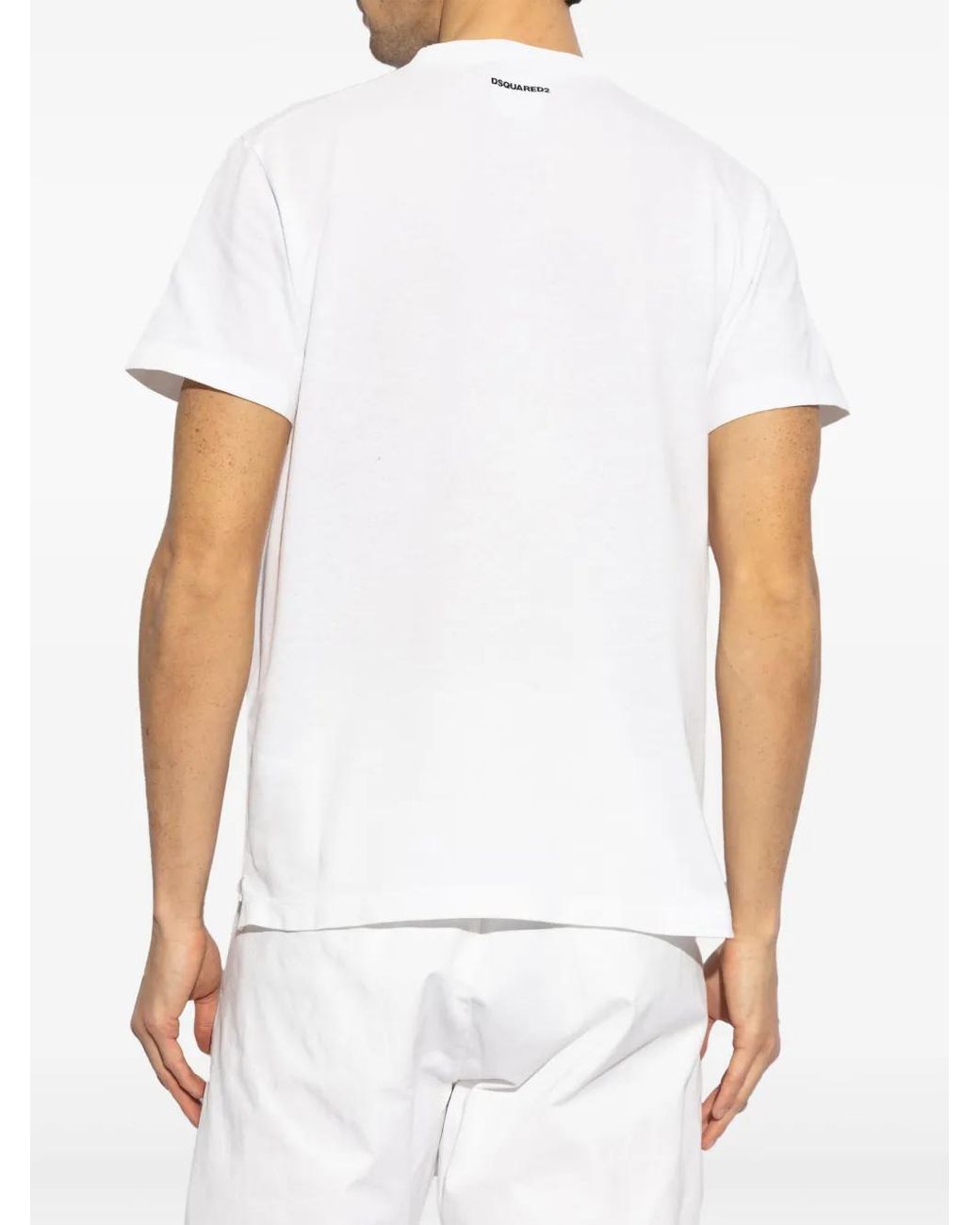DSquared² T-Shirt Met Patch-Applicatie in het White voor heren