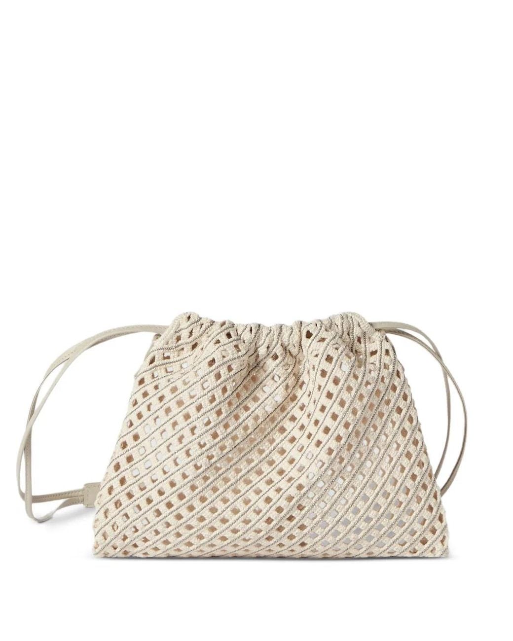 Brunello Cucinelli Natural Pouch Bag