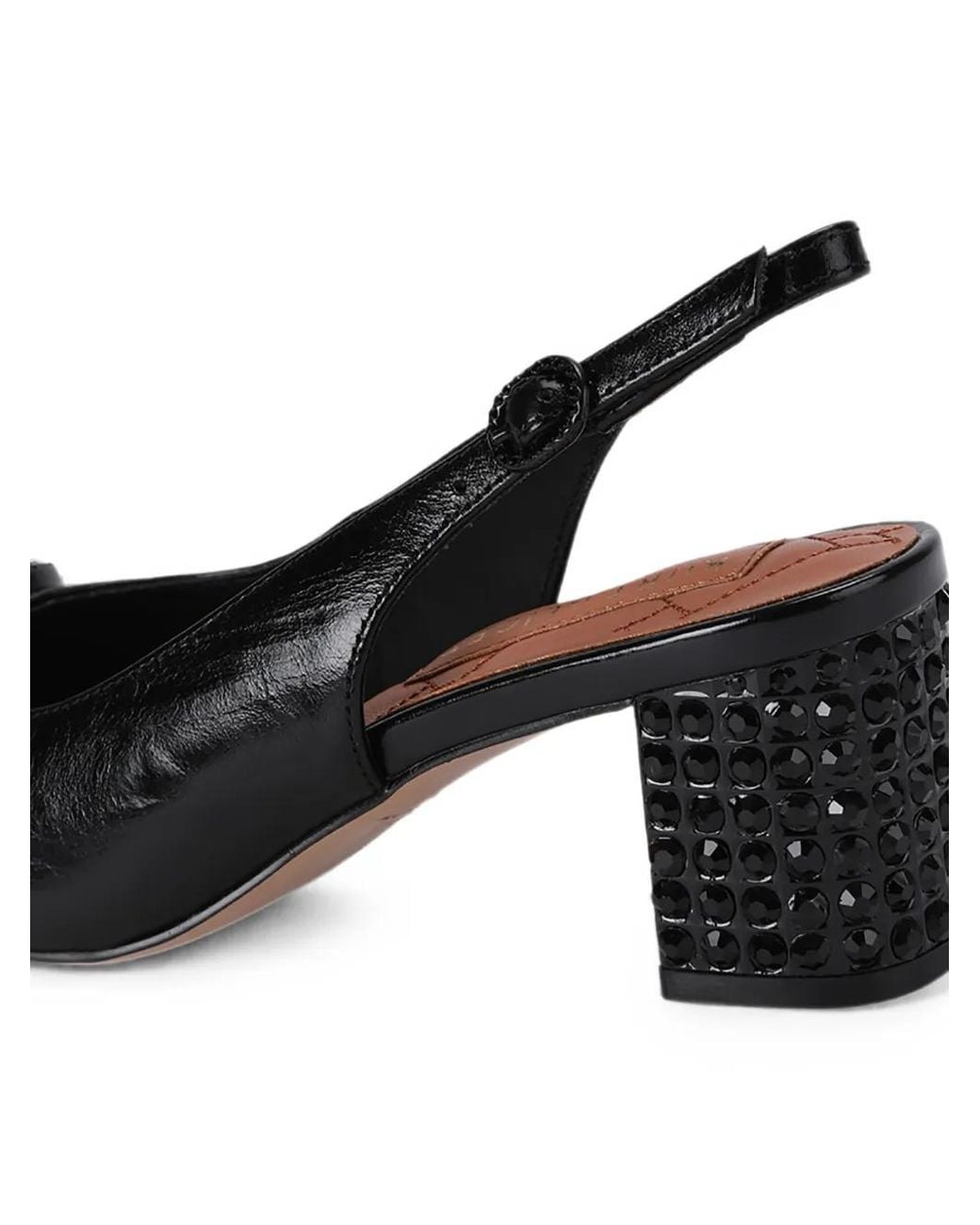 Kurt Geiger Black Chelsea Block Sling Dr Pumps