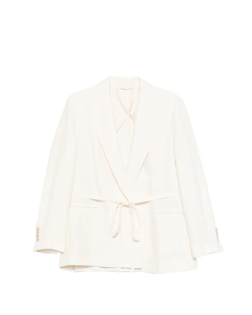 Seventy Jack Met Gestrikte Taille in het White
