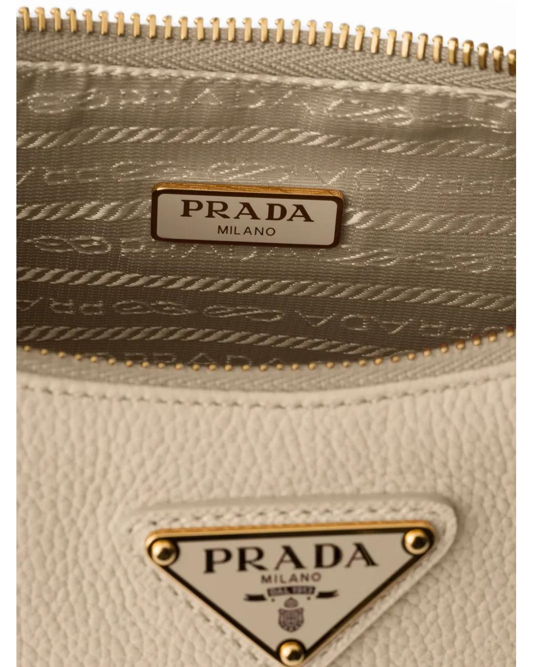 Prada Natural Re-Edition 2005 Nubuck And Saffiano Leather Mini-Bag