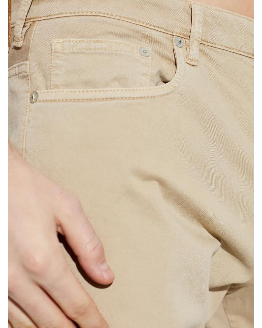 Paul Smith Broek Met Logopatch in het Natural voor heren