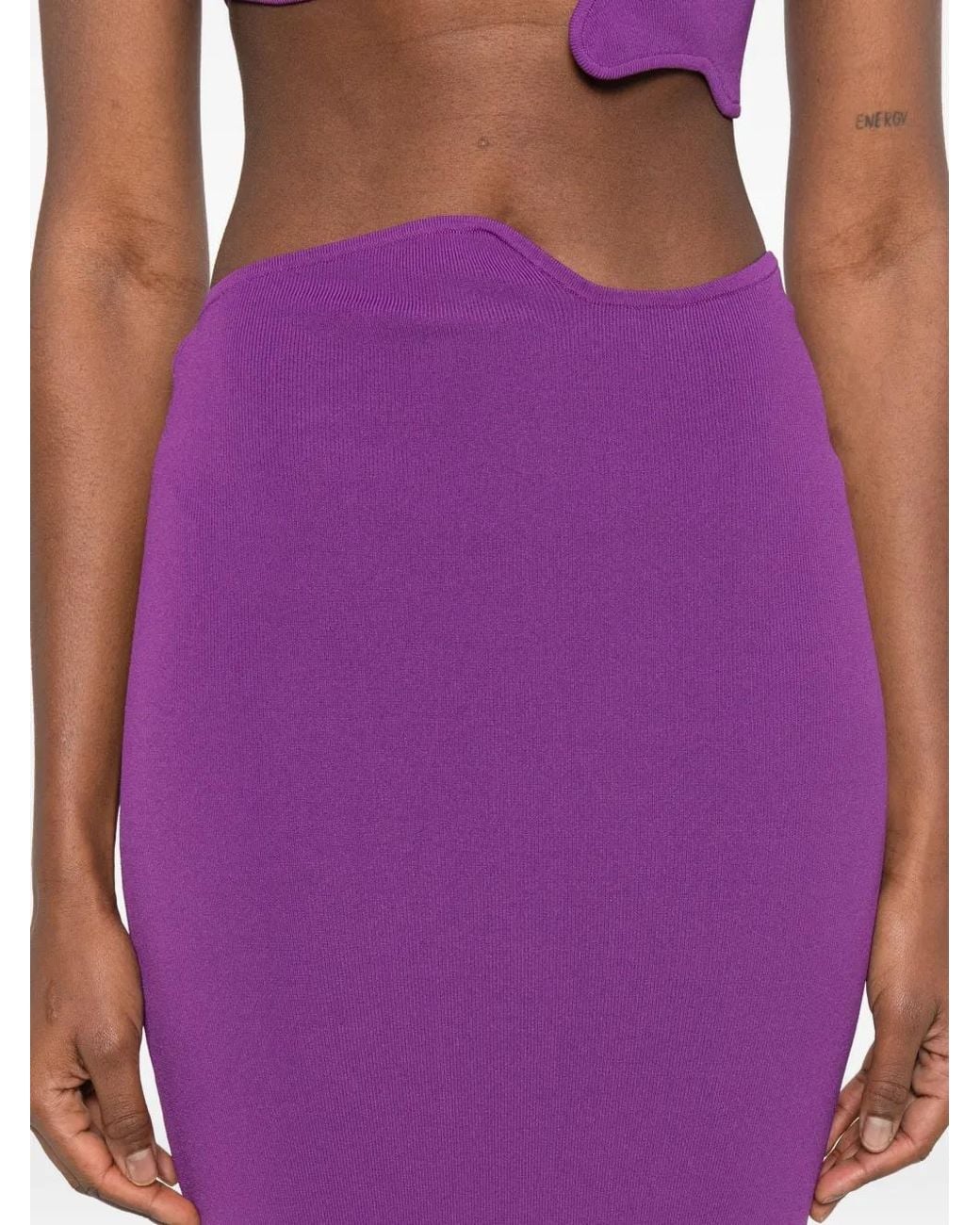 Christopher Esber Purple Maparadita Maxi Skirt