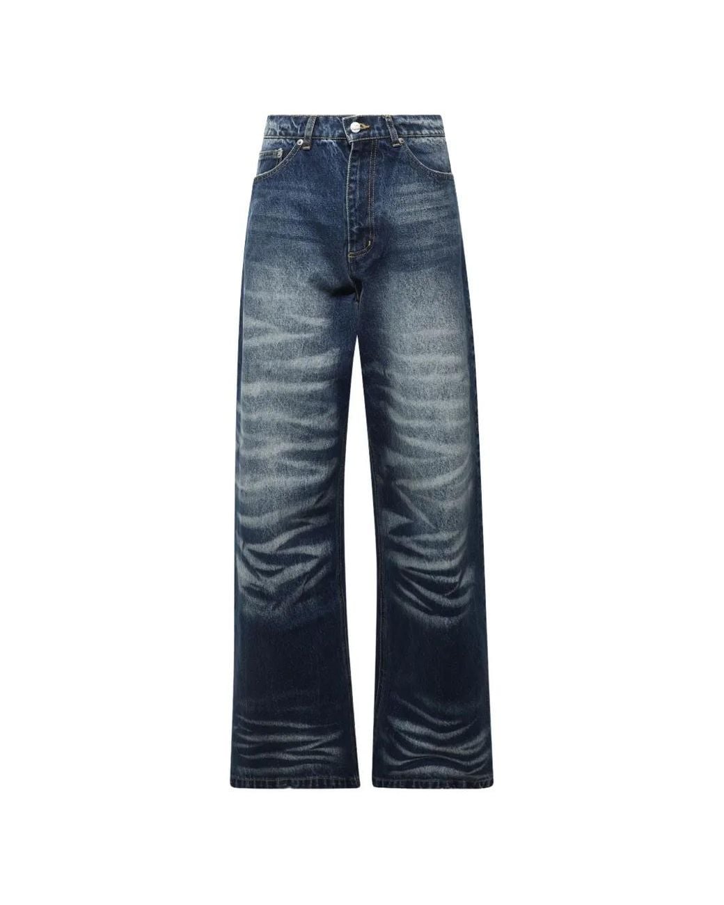 Natasha Zinko Blue Jean Baggy À Effet Délavé