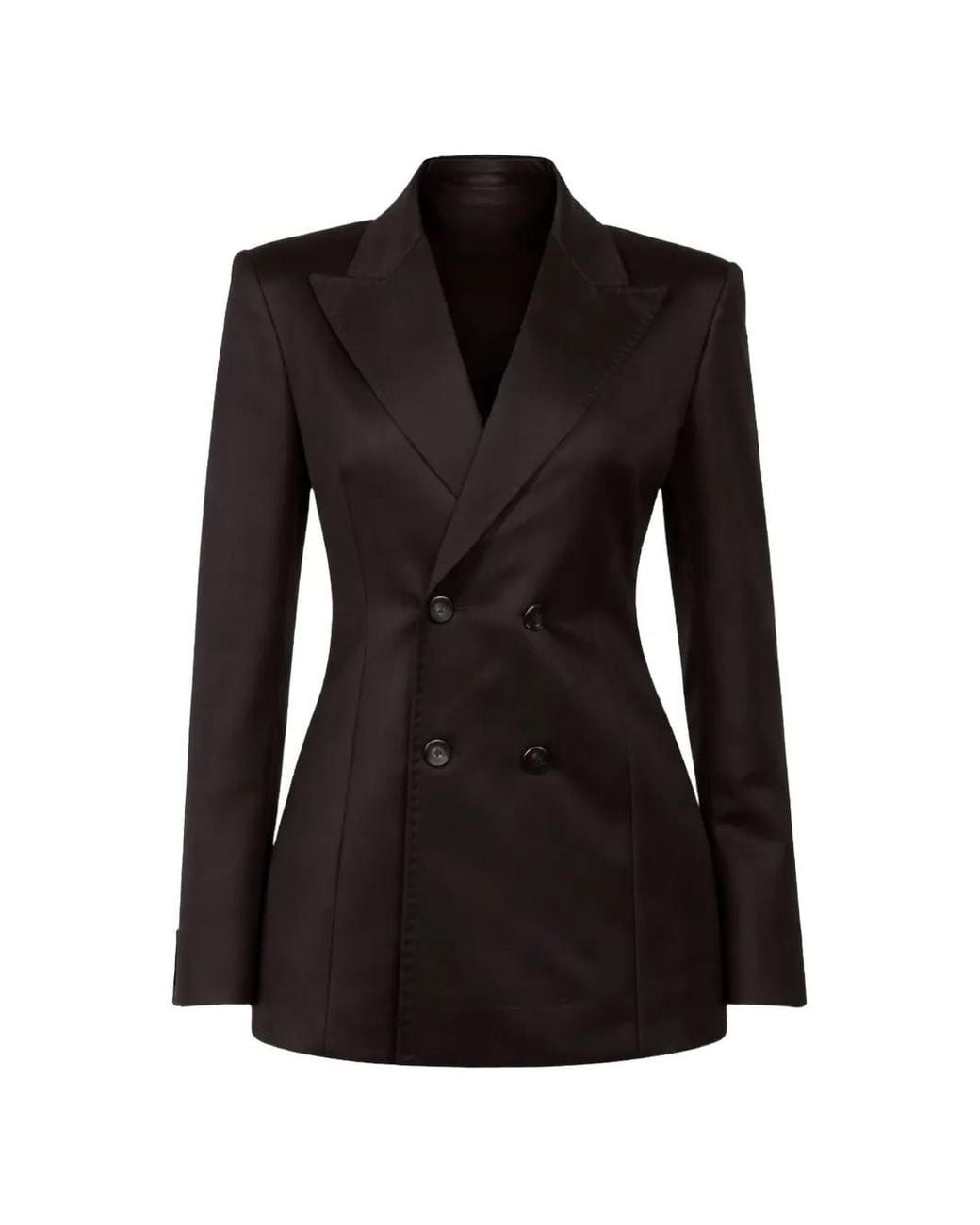 Sa Su Phi Black Double-Breasted Blazer
