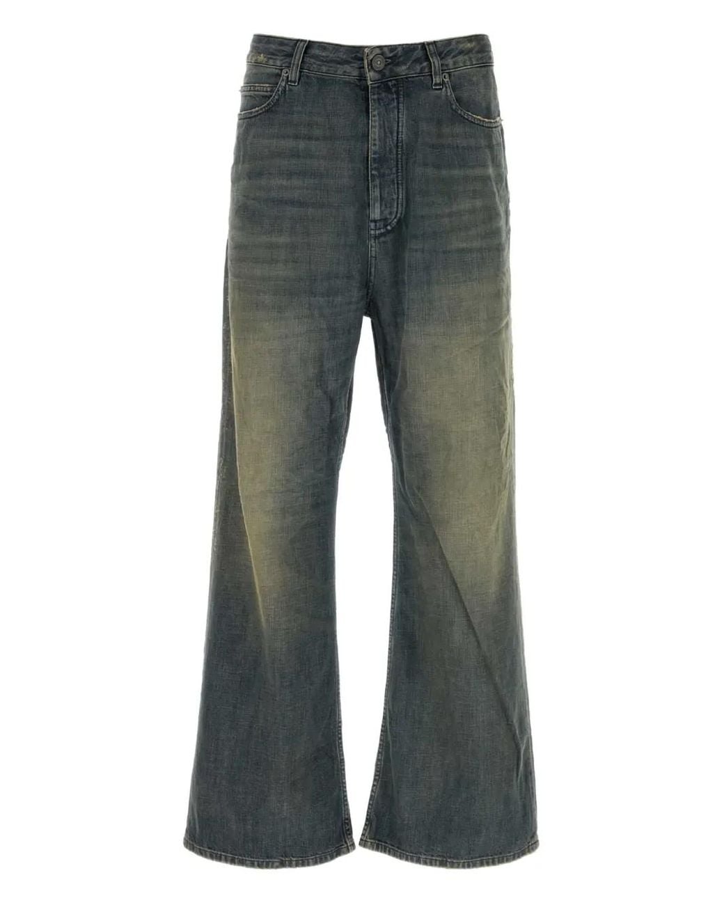 Balenciaga Low-Crotch Jeans in Gray for Men | Lyst