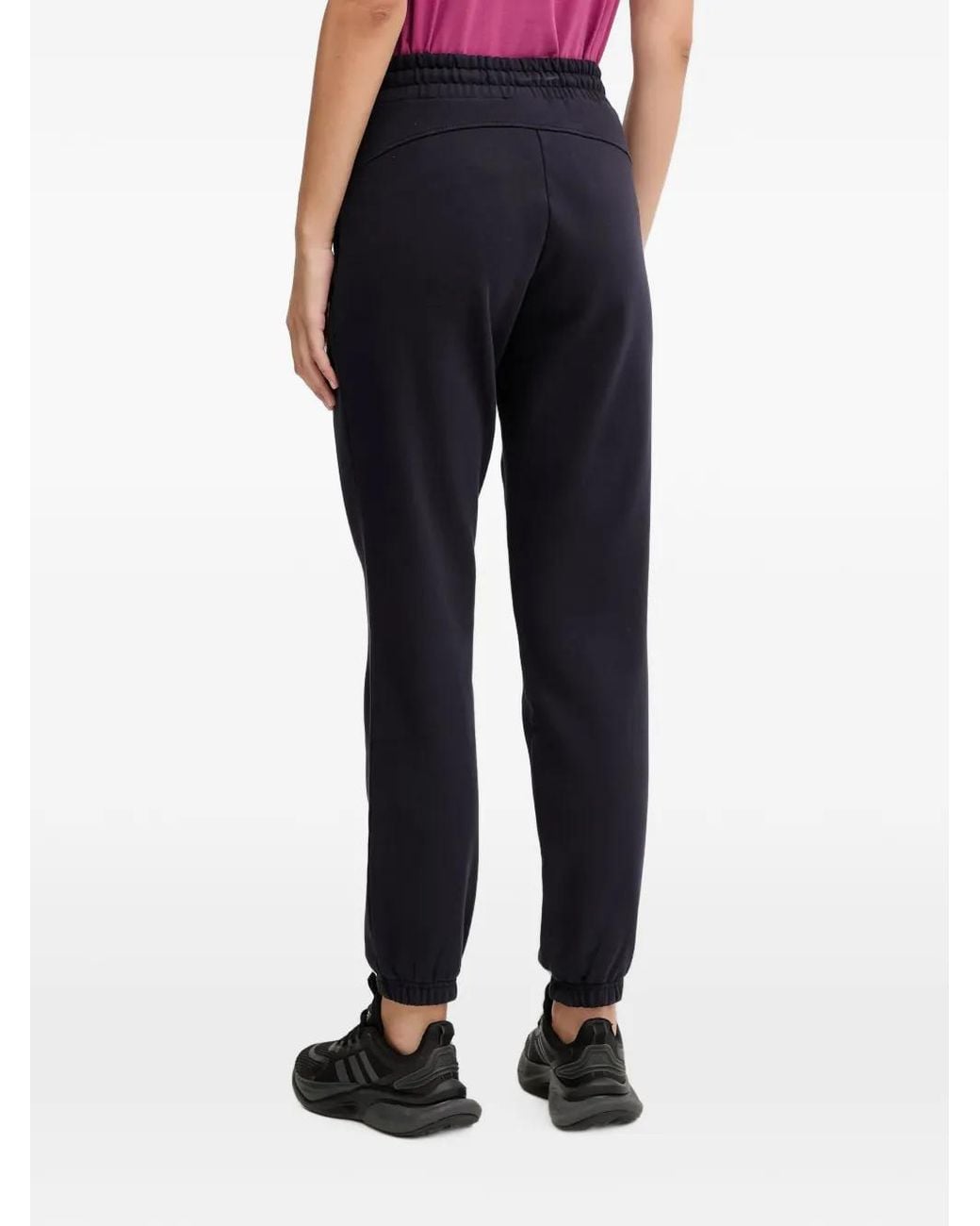 Napapijri Blue Drawstring Logo-Patch Track Pants
