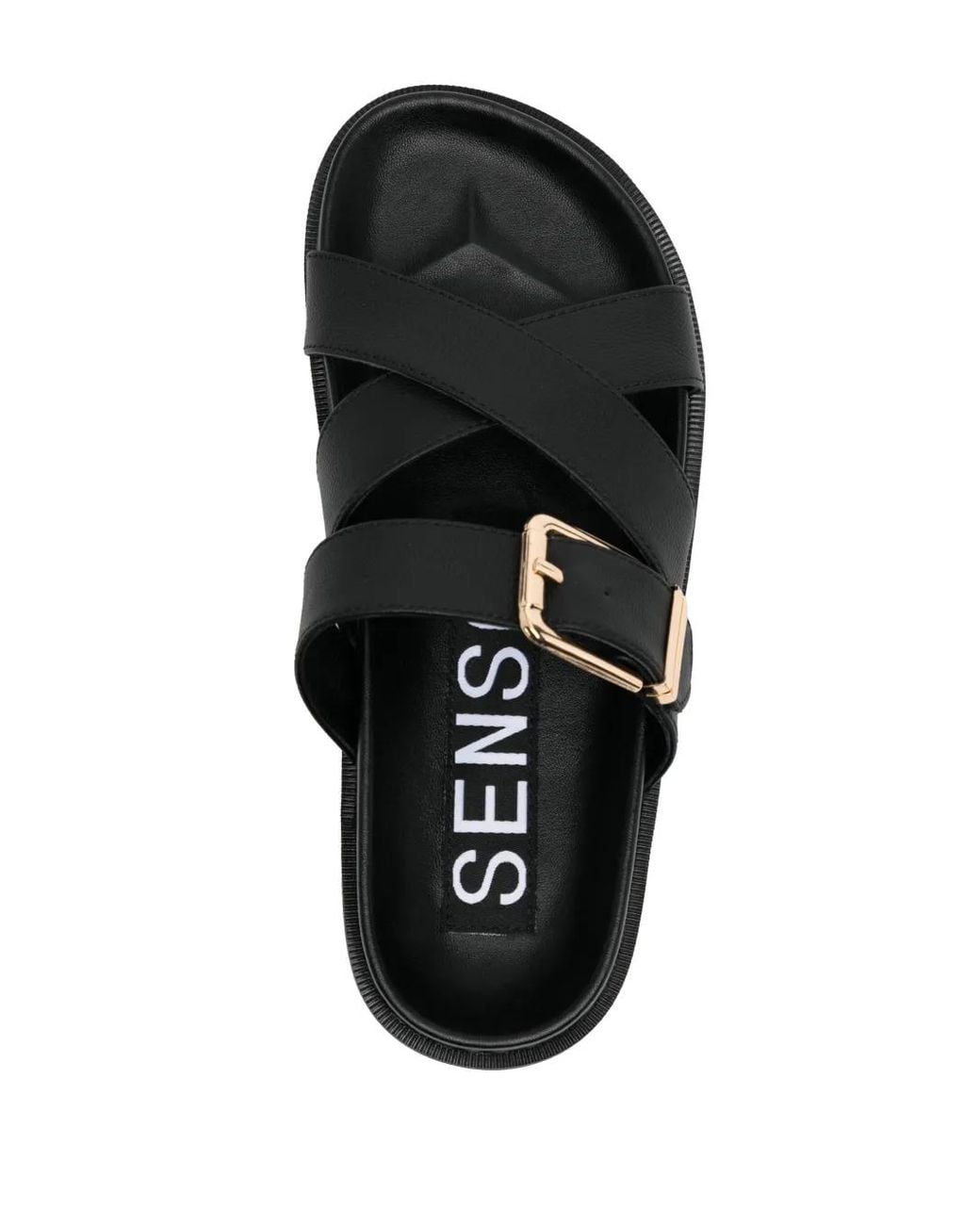 Senso Black Nia I Leather Sandals