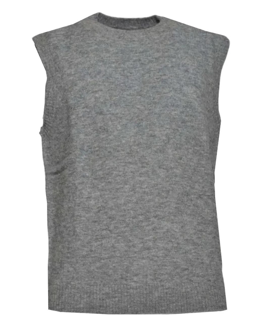Mc2 Saint Barth Gray Sleeveless Vest for men