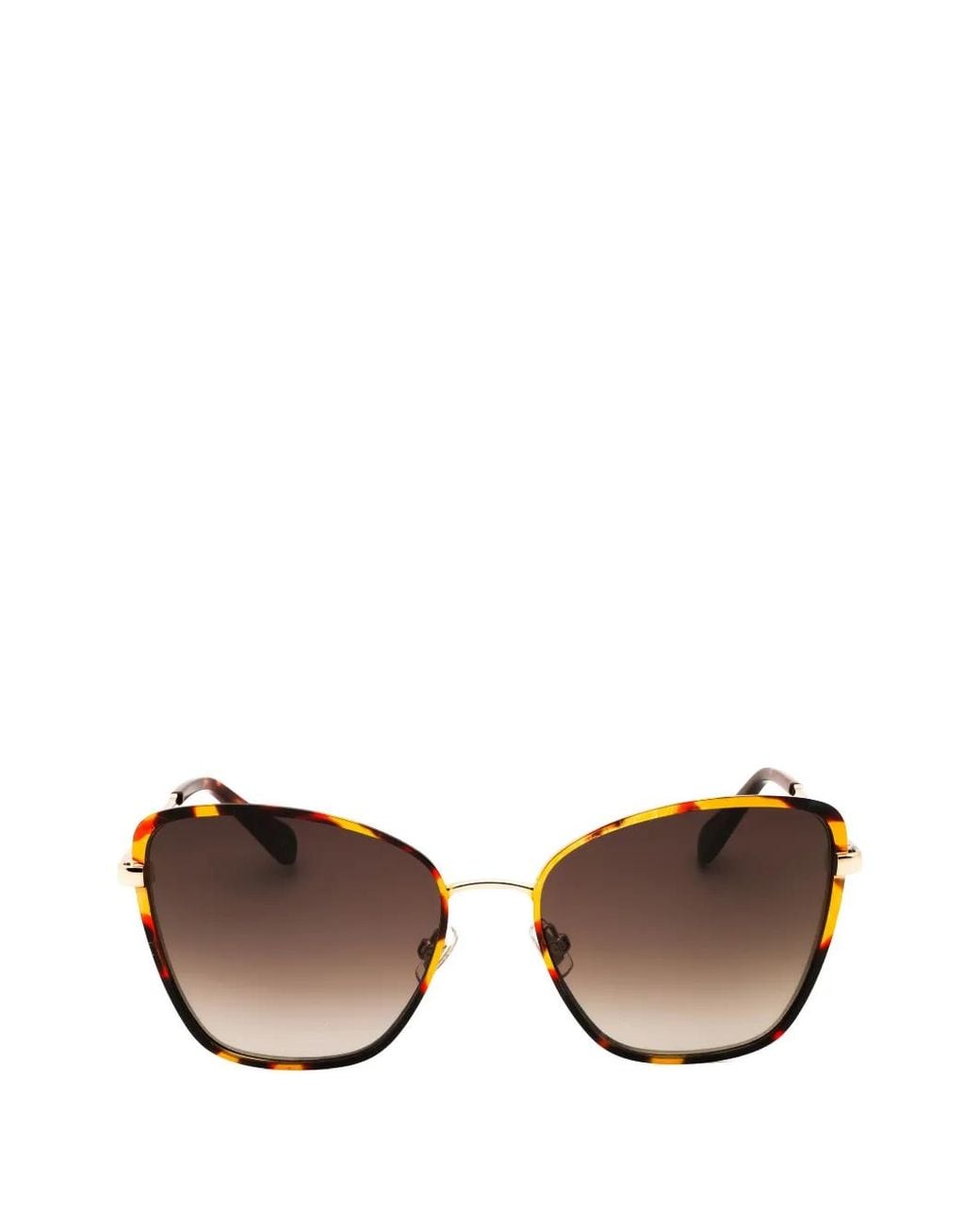 Fossil Brown Cat-Eye Tortoiseshell-Effect Sunglasses