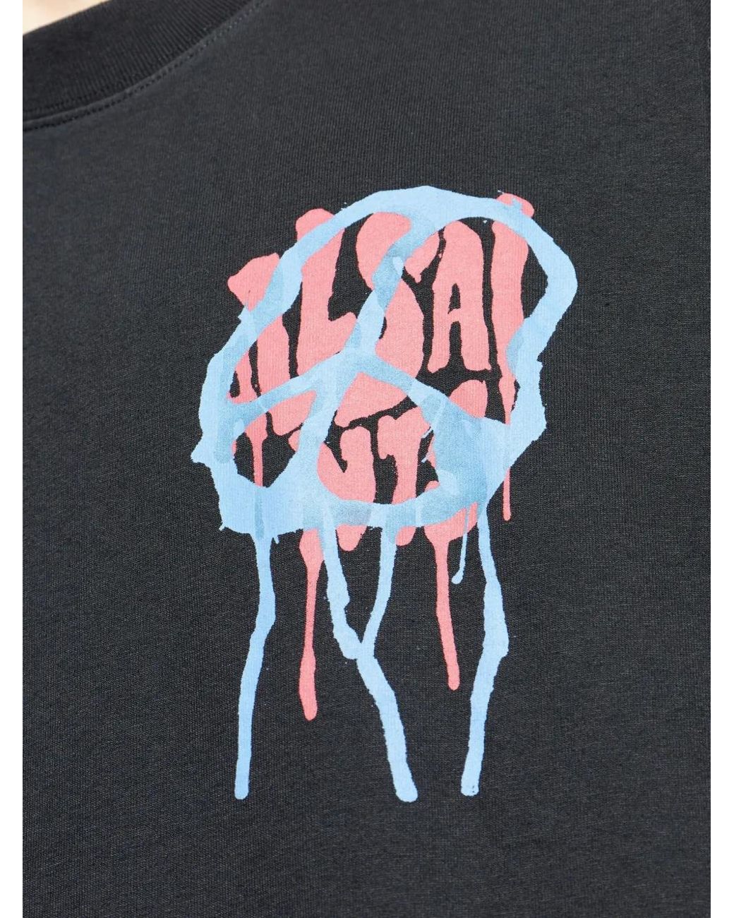 AllSaints Black Runner Graphic T-Shirt for men