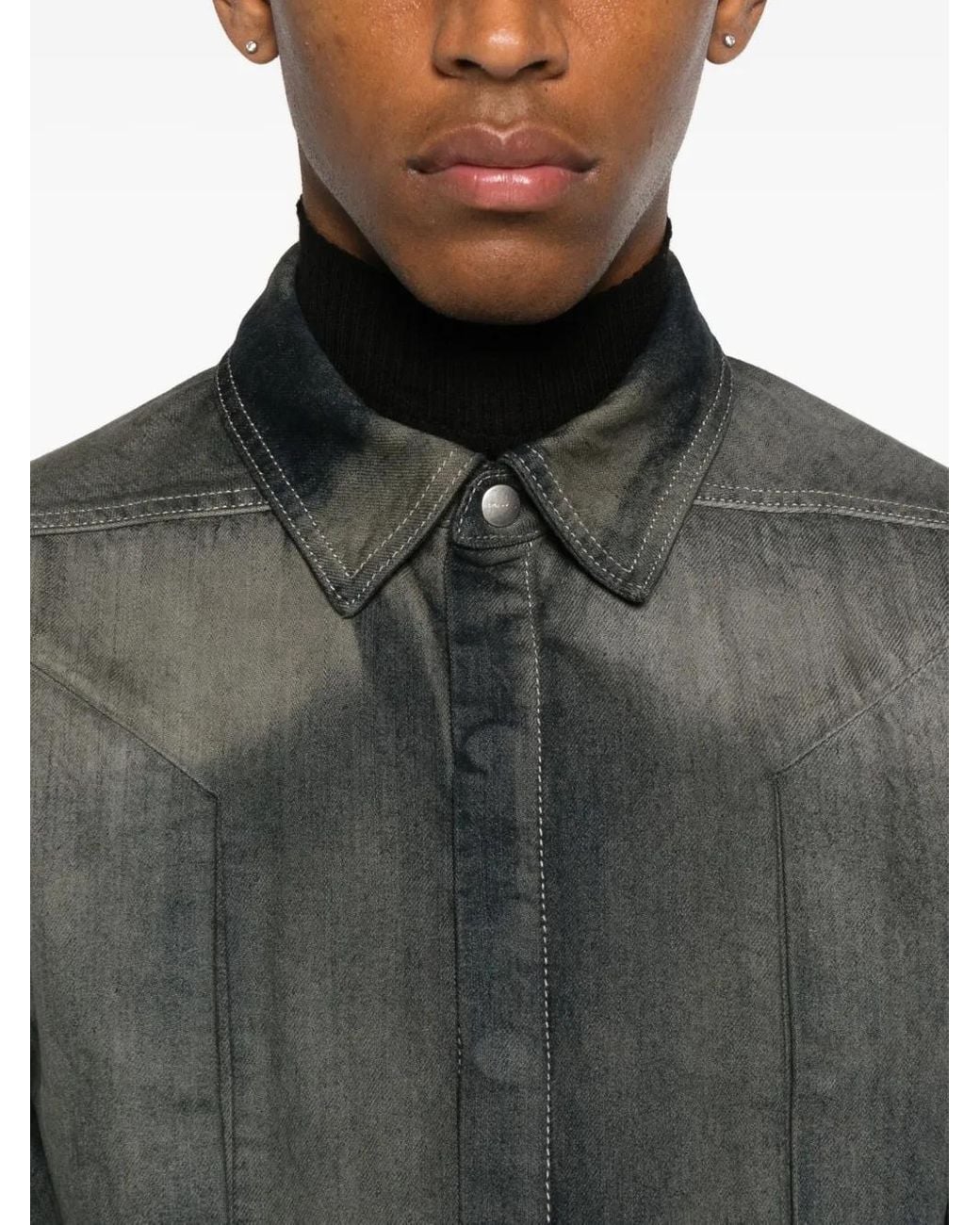 Rick Owens Gray Shirts for men