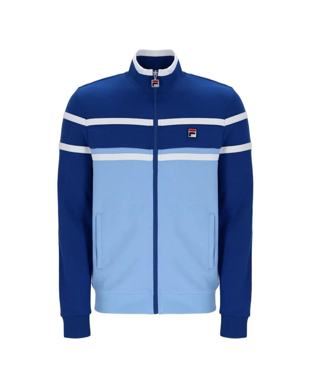 Fila Blue Giovanni Contrast-Panel Track Jacket for men