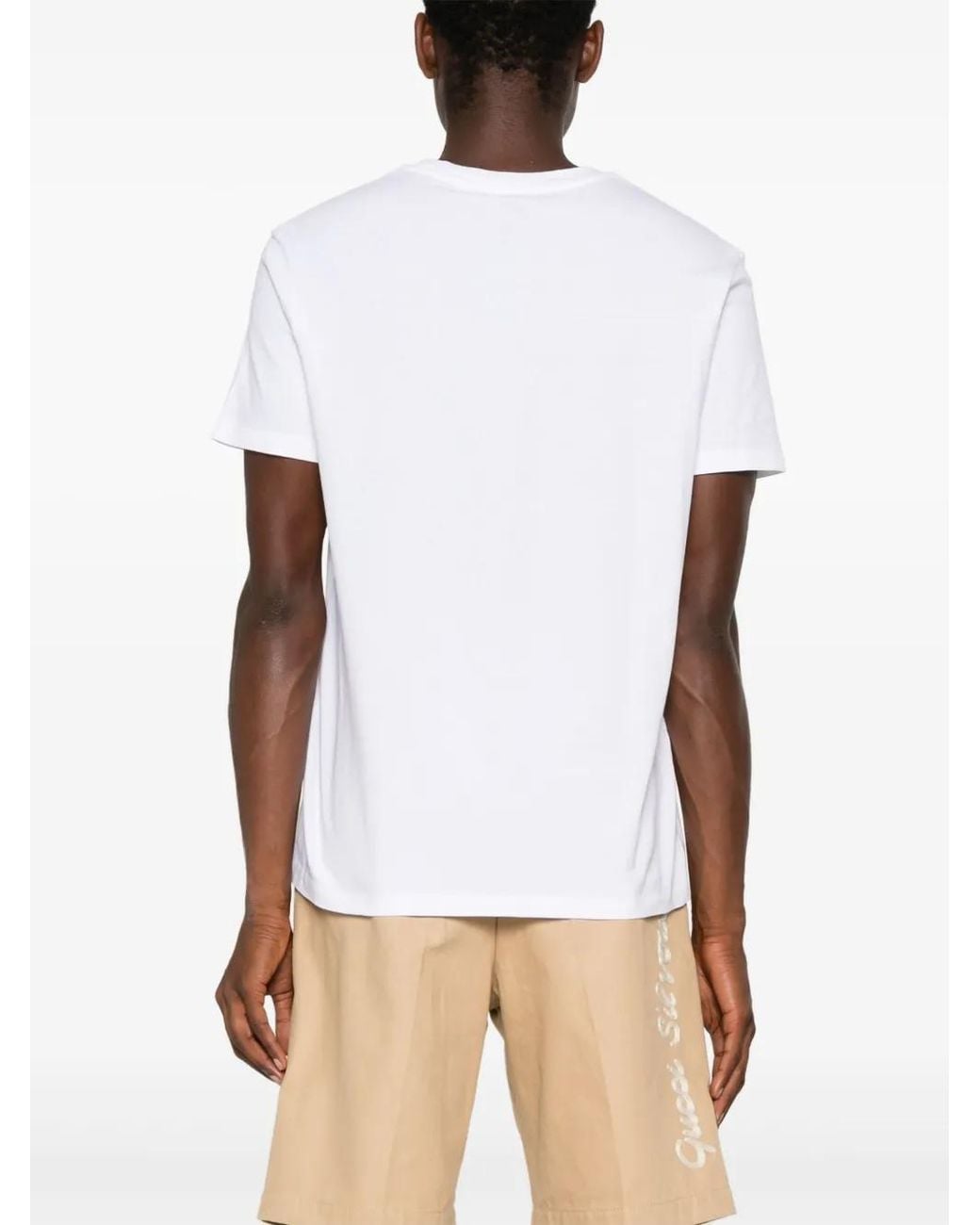 Etro White T-shirt With Pegasus Embroidery for men